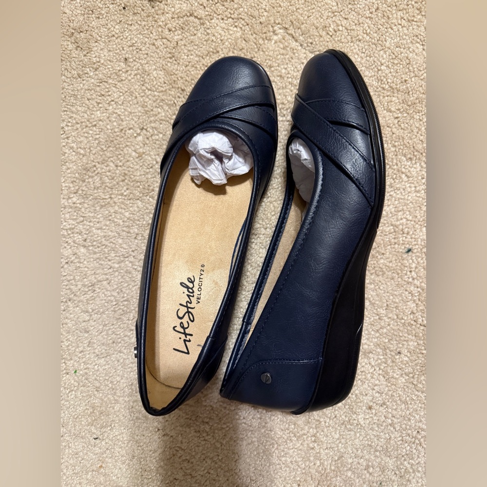 Life Stride Women's Navy/Dark Blue Loafers